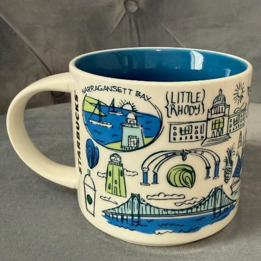 Starbucks RHODE ISLAND Been There Series Ceramic Coffee Mug, 14 Oz - Picture 3 of 6